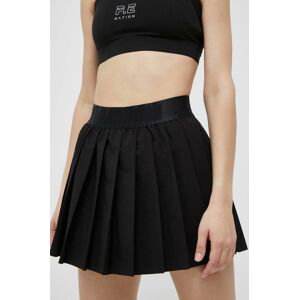 Športová sukňa P.E Nation Volley čierna farba, mini, áčkový strih