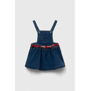 Detské džínsové šaty Birba&Trybeyond mini, áčkový strih