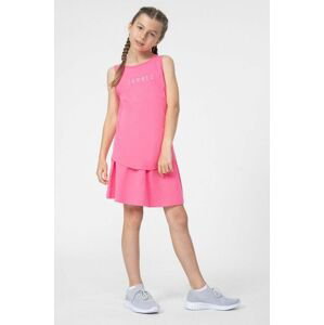 Dievčenská sukňa 4F F009 fialová farba, mini, áčkový strih
