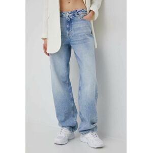 Rifle Calvin Klein Jeans 90s Straight dámske, vysoký pás