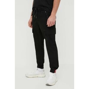 Bavlnené nohavice Alpha Industries 116201.03-Black, čierna farba