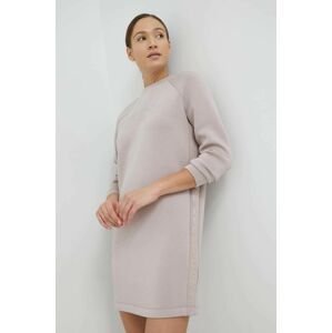 Šaty Guess fialová farba, mini, oversize