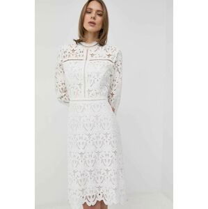 Šaty Ivy Oak biela farba, mini, rovný strih
