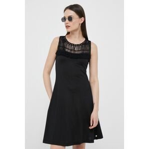Šaty Pennyblack čierna farba, mini, áčkový strih