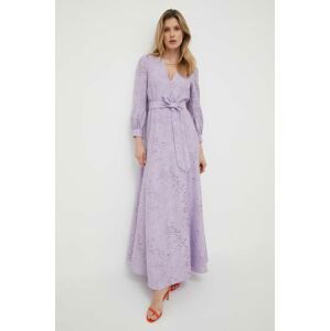 Šaty Ivy Oak fialová farba, maxi, áčkový strih