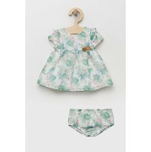 Šaty pre bábätká Mayoral Newborn tyrkysová farba, mini, áčkový strih