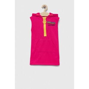Dievčenské šaty Marc Jacobs ružová farba, mini, rovný strih
