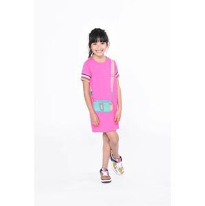 Dievčenské šaty Marc Jacobs fialová farba, mini, rovný strih