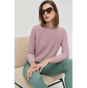 Bavlnený sveter Weekend Max Mara dámsky, ružová farba, tenký