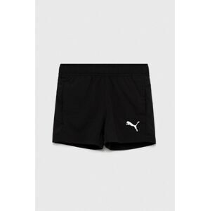 Detské krátke nohavice Puma ACTIVE Woven Shorts B čierna farba