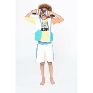 Detské bavlnené šortky Marc Jacobs béžová farba