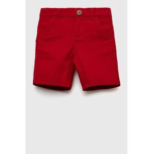 Detské krátke nohavice zippy červená farba