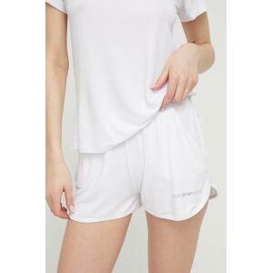 Plážové šortky Emporio Armani Underwear dámske, biela farba