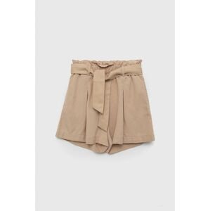 Detské krátke nohavice Birba&Trybeyond béžová farba, jednofarebné