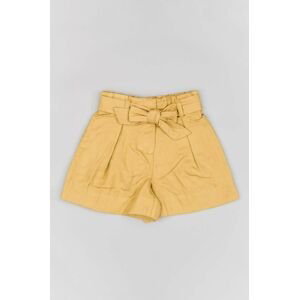 Detské krátke nohavice zippy béžová farba, jednofarebné, nastaviteľný pás