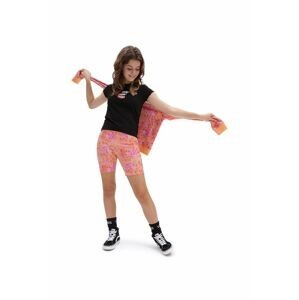 Detské krátke nohavice Vans ROSE CAMO PRINT LEGGING CYCLAMEN oranžová farba, vzorované