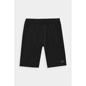 Detské krátke nohavice 4F čierna farba, jednofarebné
