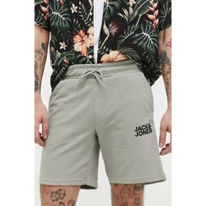 Šortky Jack & Jones JPSTNEWSOFT pánske, zelená farba