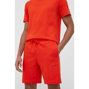 Tréningové šortky Calvin Klein Performance Essentials oranžová farba