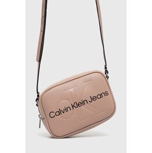 Kabelka Calvin Klein Jeans ružová farba