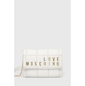 Kabelka Love Moschino biela farba