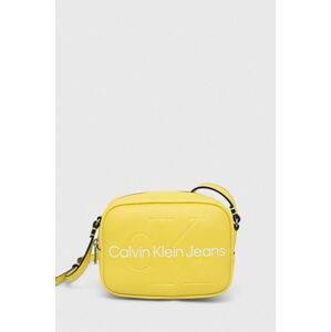 Kabelka Calvin Klein Jeans žltá farba