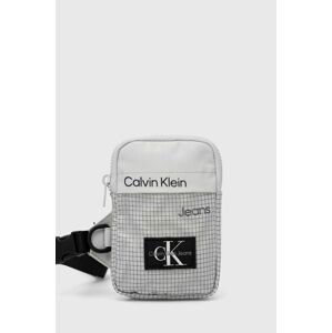 Malá taška Calvin Klein Jeans šedá farba