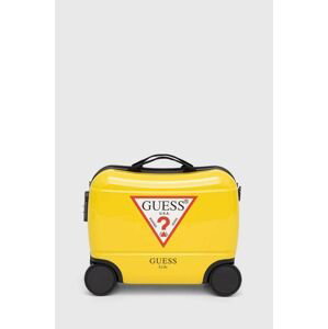 Detský kufrík Guess žltá farba