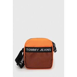 Malá taška Tommy Jeans oranžová farba