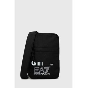 Malá taška EA7 Emporio Armani čierna farba