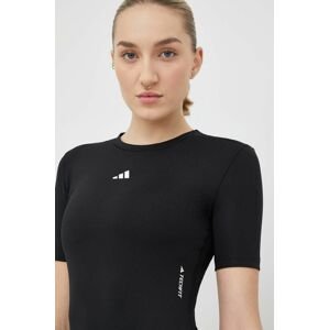 Tréningové tričko adidas Performance Techfit čierna farba, HN9075