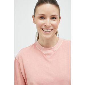 Bavlnené tričko Reebok Classic ružová farba