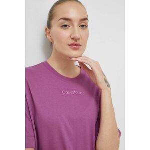 Športové tričko Calvin Klein Performance Essentials fialová farba