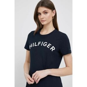 Bavlnené tričko Tommy Hilfiger tmavomodrá farba