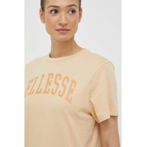 Bavlnené tričko Ellesse oranžová farba
