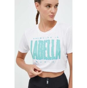 Tréningové tričko LaBellaMafia Acqua biela farba