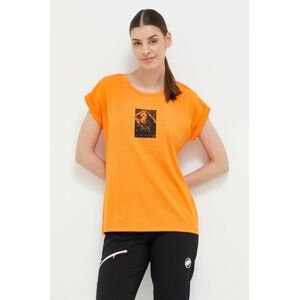 Športové tričko Mammut Mountain oranžová farba