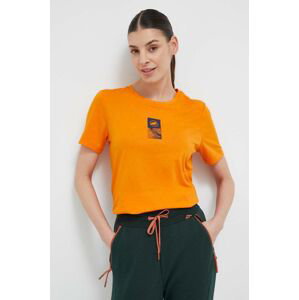 Športové tričko Mammut Core Emblem oranžová farba