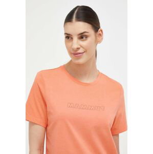 Športové tričko Mammut Core Logo oranžová farba