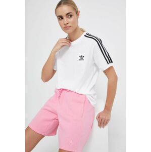 Bavlnené tričko adidas Originals IB7410-WHITE, biela farba