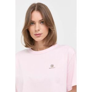Bavlnené tričko Miss Sixty ružová farba