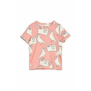 Detské tričko Mini Rodini ružová farba