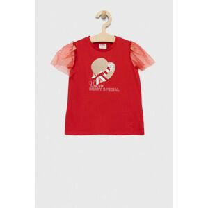Detské tričko Birba&Trybeyond červená farba