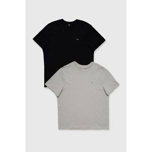 Bavlnené tričko GAP (2-pack) jednofarebné