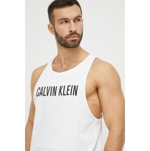 Bavlnené tričko Calvin Klein biela farba