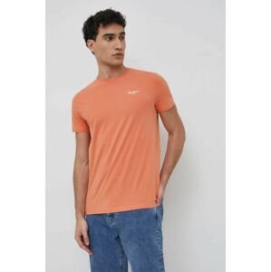 Tričko Pepe Jeans Jack pánske, oranžová farba, s potlačou