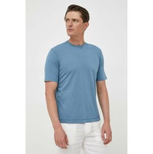Bavlnené tričko Sisley jednofarebné