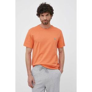 Bavlnené tričko United Colors of Benetton oranžová farba, jednofarebné