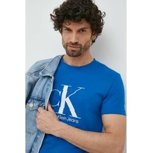 Bavlnené tričko Calvin Klein Jeans s potlačou