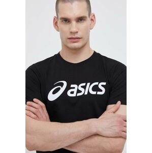 Tričko Asics pánske, čierna farba, s potlačou